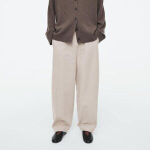 COS Barrel-Leg Cotton Pants size 2